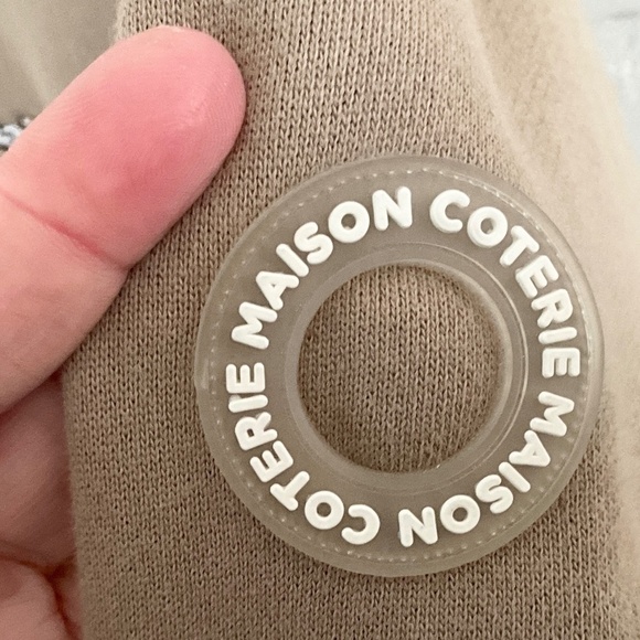 Maison Coterie Men Hoodie Full zip Pockets Embroidered 100% cotton M Oversized - Picture 13 of 15